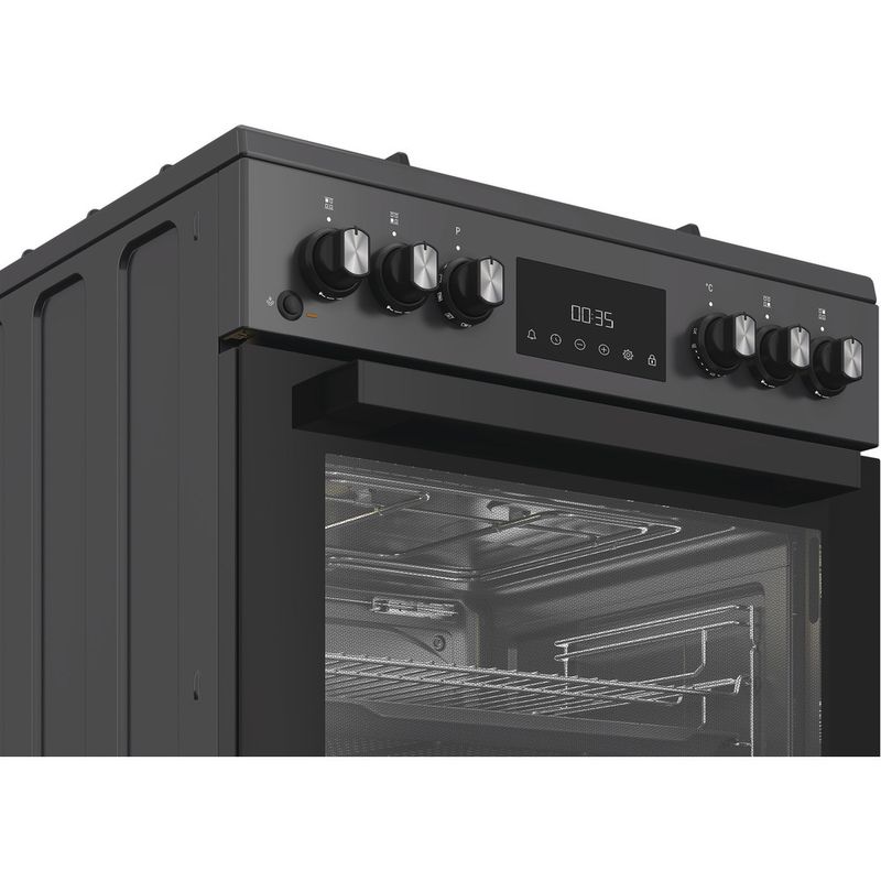 Whirlpool Kuchenka W6G8LSSAWTA Antracyt Gazowy Control panel