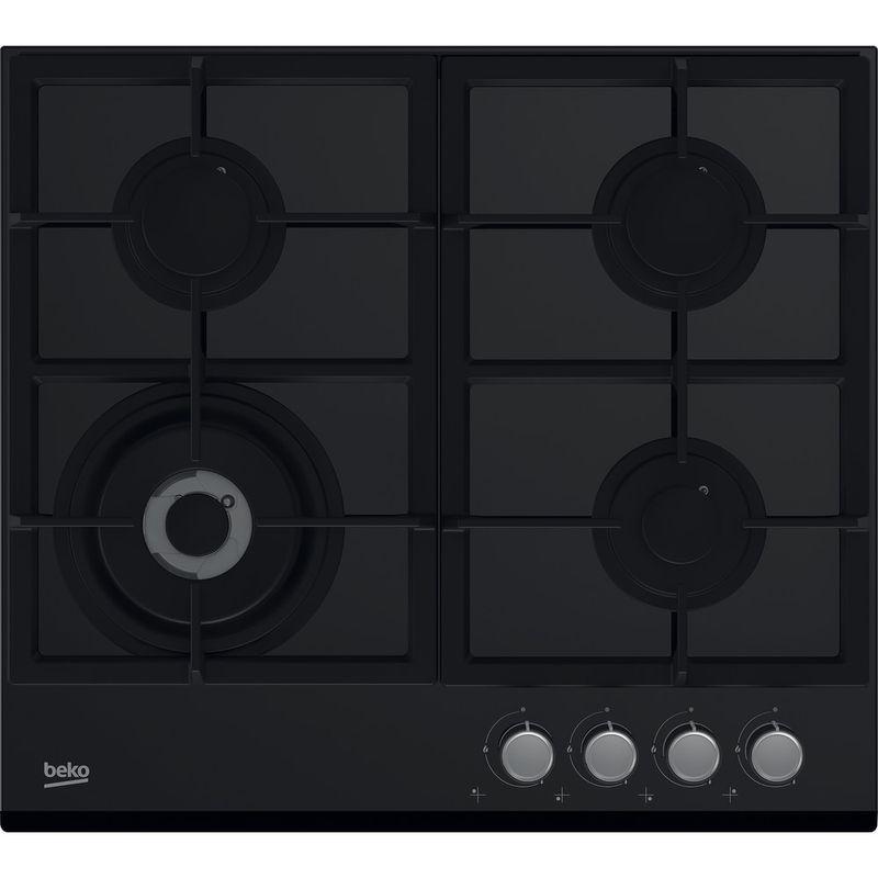 Beko Płyta grzejna HILW 64235 S Czarny Gazowa Frontal