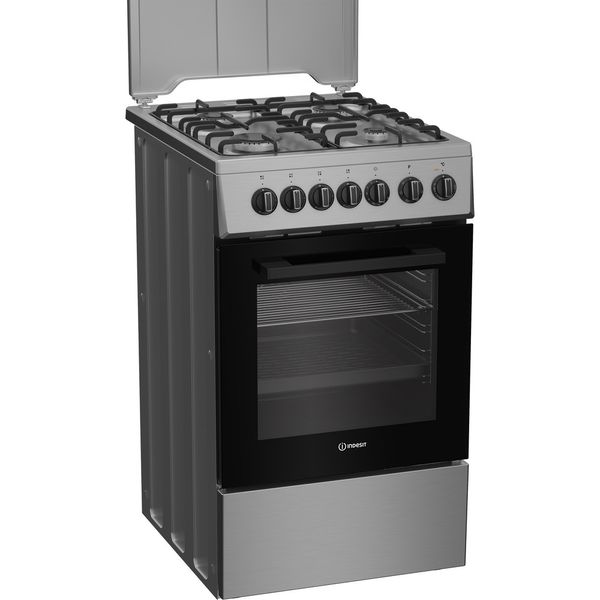 Indesit Kuchenka I5G5PMX Inox Gazowy Perspective