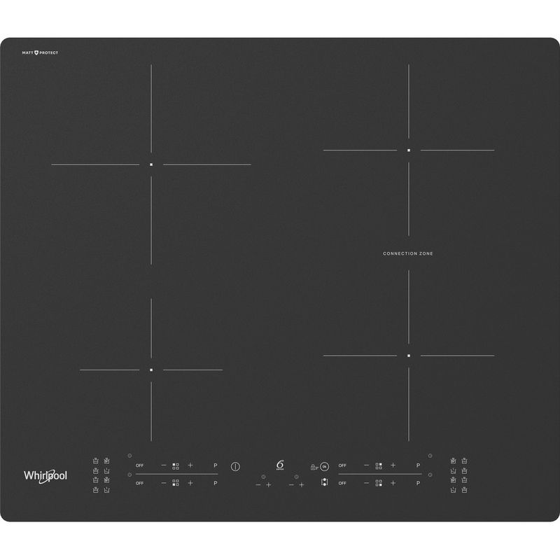 Whirlpool-Płyta-grzewcza-WB-B8360-NE-BM-Czarny-Induction-vitroceramic-Frontal-top-down