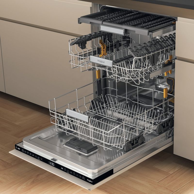 Whirlpool Zmywarka Do zabudowy WH7IA115B2M3TUS0 Zintegrowane A Perspective open