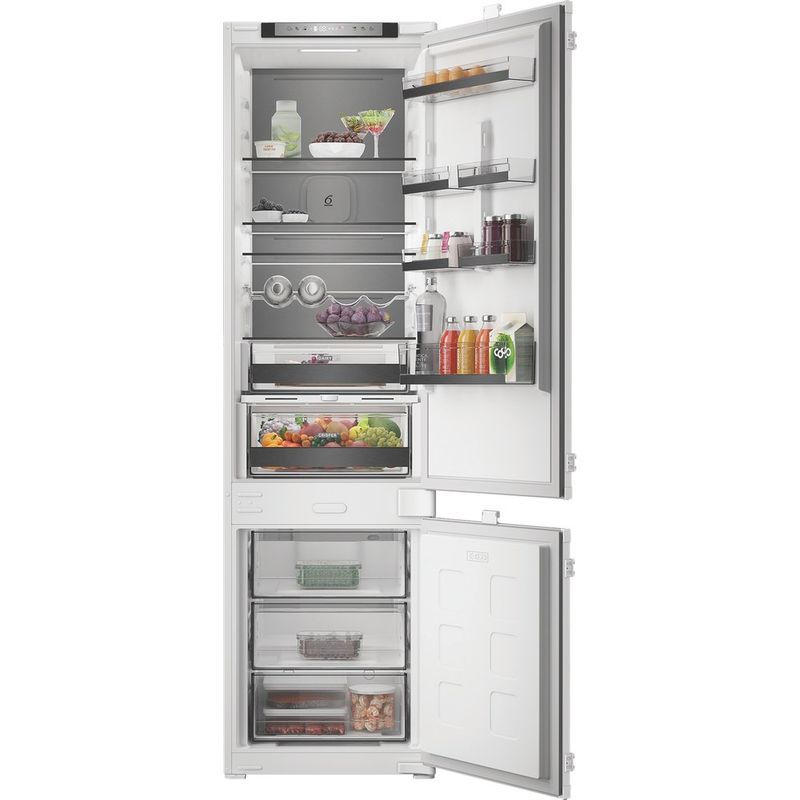 Whirlpool-Lodowka-z-zamrażarką-Do-zabudowy-WHK2-5323-B5E1-Zinc-Metal-Dwudrzwiow-y-a-Lifestyle-frontal-open