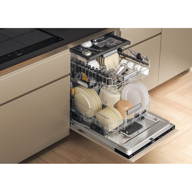 Whirlpool Zmywarka Do zabudowy WH7IA115B2M3TUS0 Zintegrowane A Lifestyle perspective open