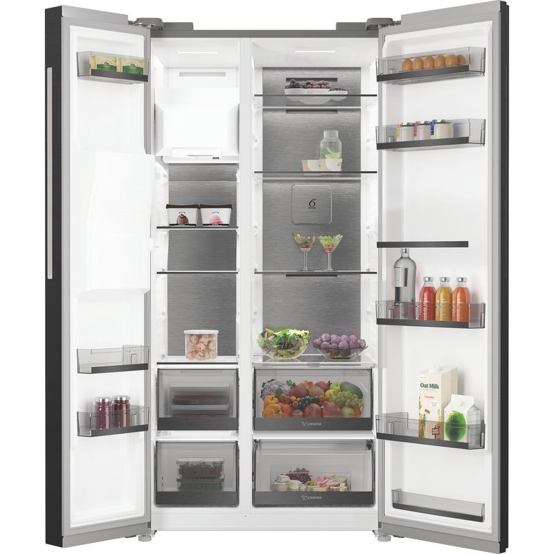 Whirlpool-Side-by-Side-Wolnostojące-WHG2-6643IB-XR4E-Czarny-Lifestyle-frontal-open