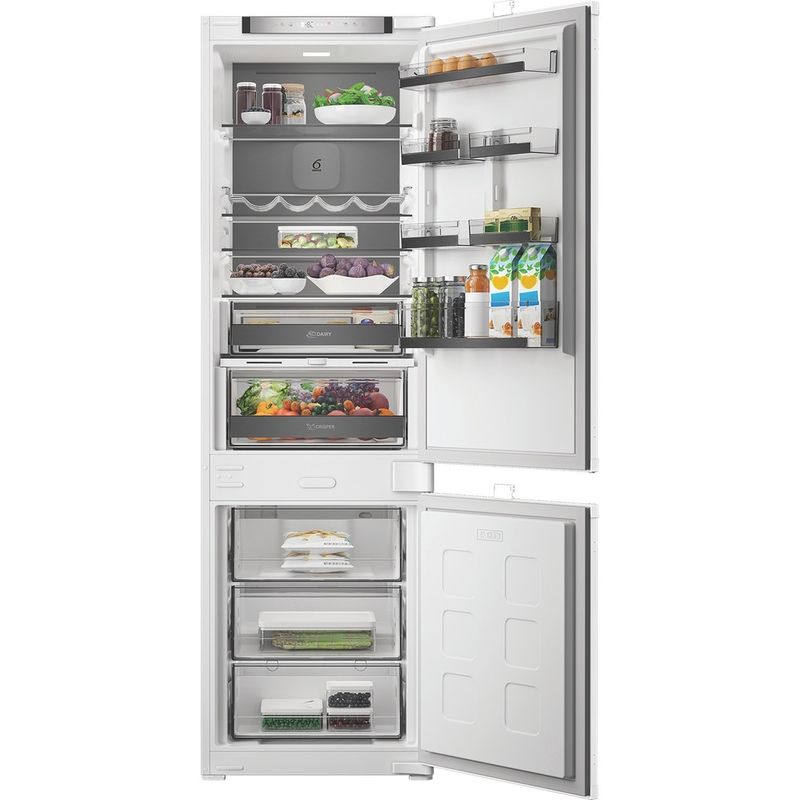 Whirlpool-Lodowka-z-zamrażarką-Do-zabudowy-WHK2-5293-B5E1-Zinc-Metal-Dwudrzwiow-y-a-Lifestyle-frontal-open