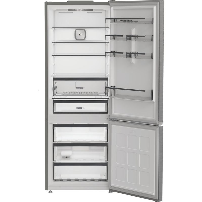 Whirlpool Lodówka z zamrażarką Wolnostojące WHK2 5494 X8E New Silver – ARC 1035 Dwudrzwiow(y)a Perspective open