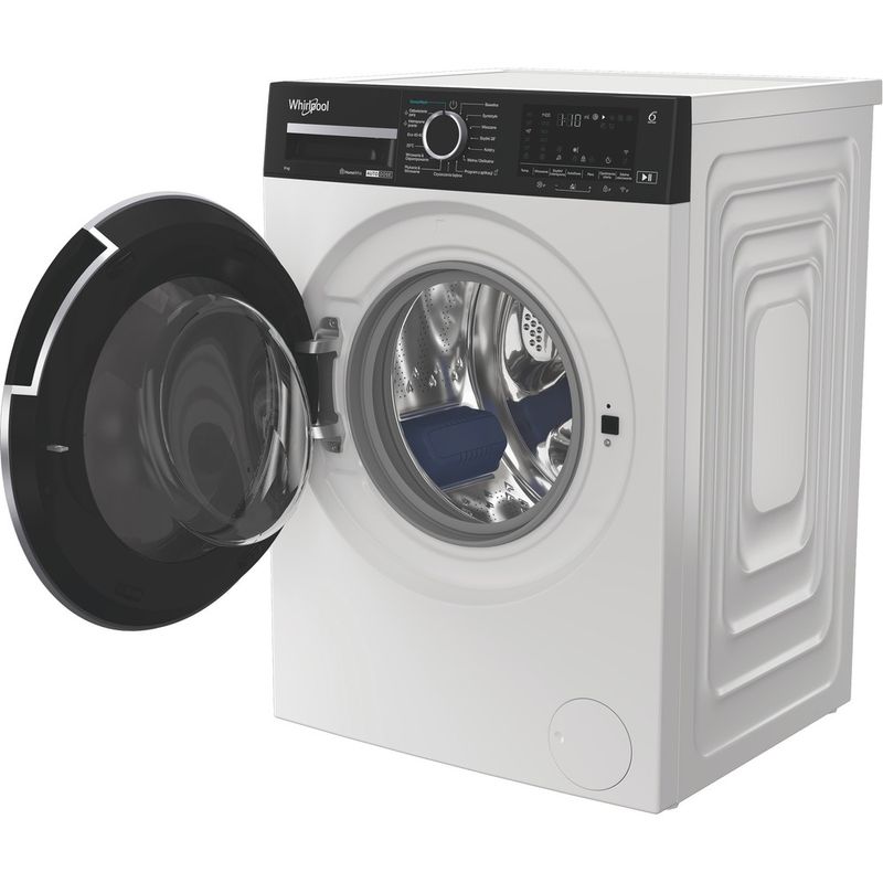 Whirlpool-Pralka-Wolnostojące-WPM-911W-ADS-PL-Biel-A-Perspective-open
