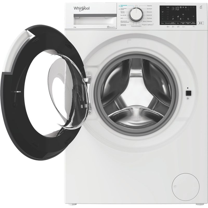 Whirlpool-Pralka-Wolnostojące-WAM-87W-PL-Biel-Ładowany-od-frontu-A-Frontal-open