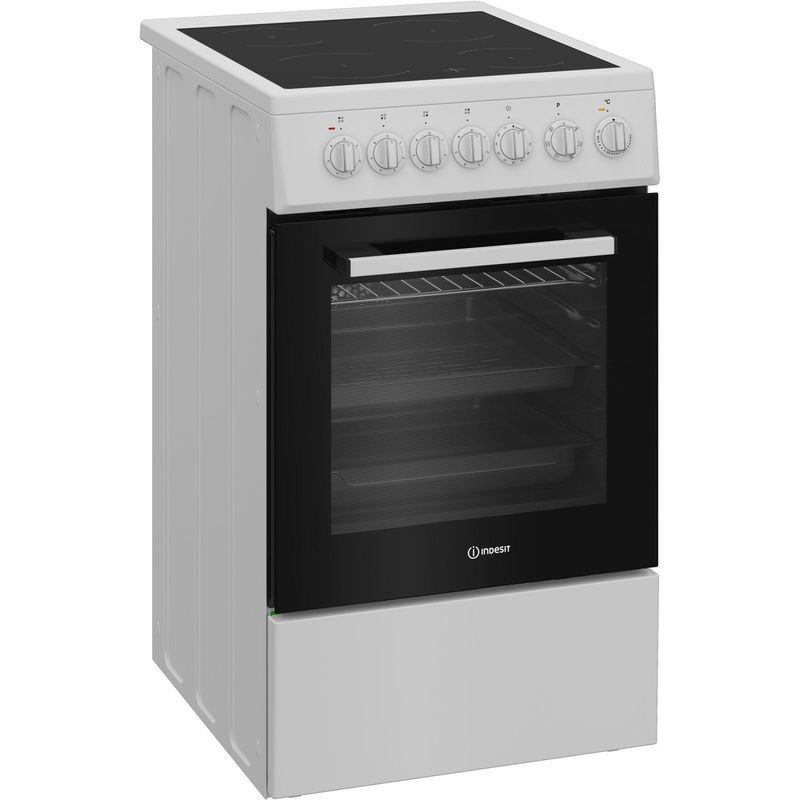 Indesit-Kuchenka-IS5V5GSW-P-Biel-Elektryczny-Perspective