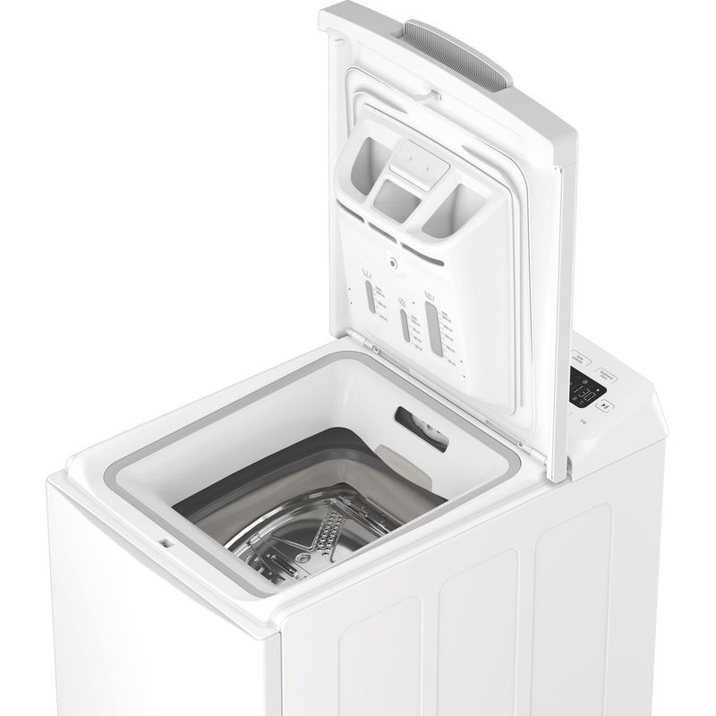 Indesit-Pralka-Wolnostojące-TI512EMTPL-Biel-Ładowana-od-gory-B-Perspective-open