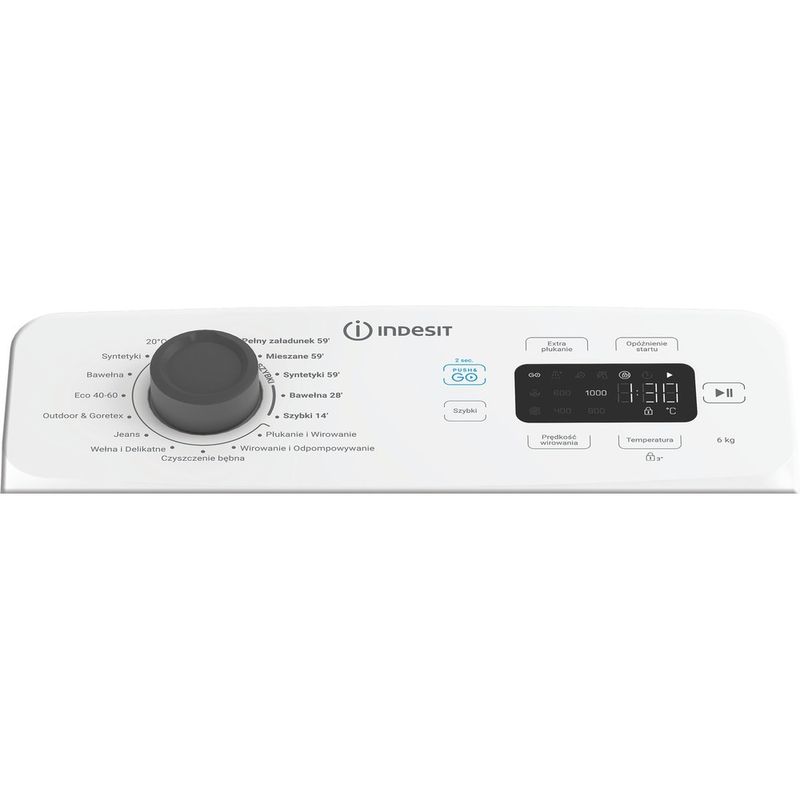 Indesit-Pralka-Wolnostojące-TI612EGPGPL-Biel-Ładowana-od-gory-B-Program