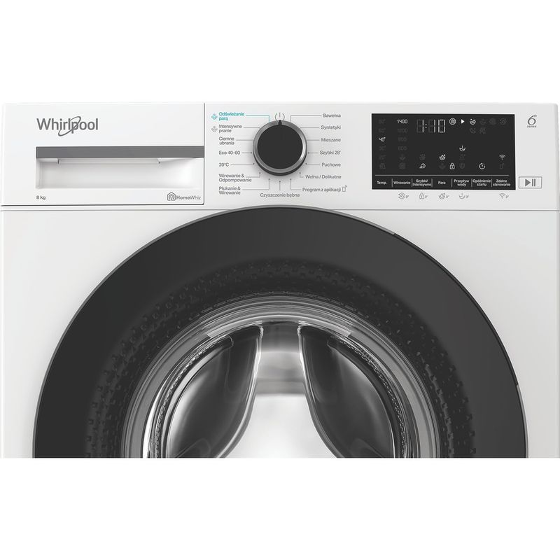 Whirlpool-Pralka-Wolnostojące-WAM-87WB-PL-Biel-Ładowany-od-frontu-A-Control-panel