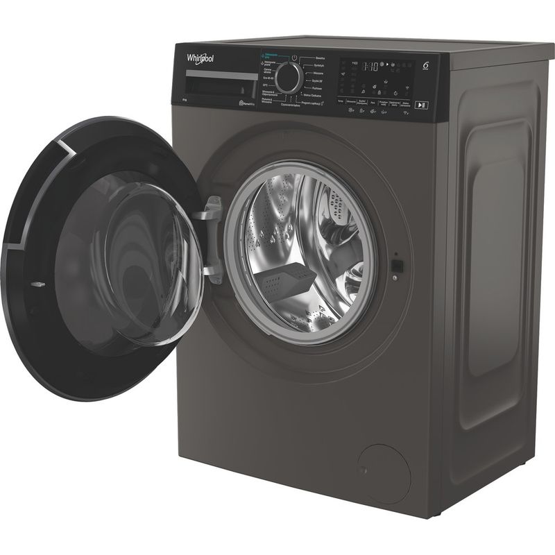 Whirlpool-Pralka-Wolnostojące-WAM-864GKBC-PL-Szary-Manhattan-Ładowany-od-frontu-A-Perspective-open