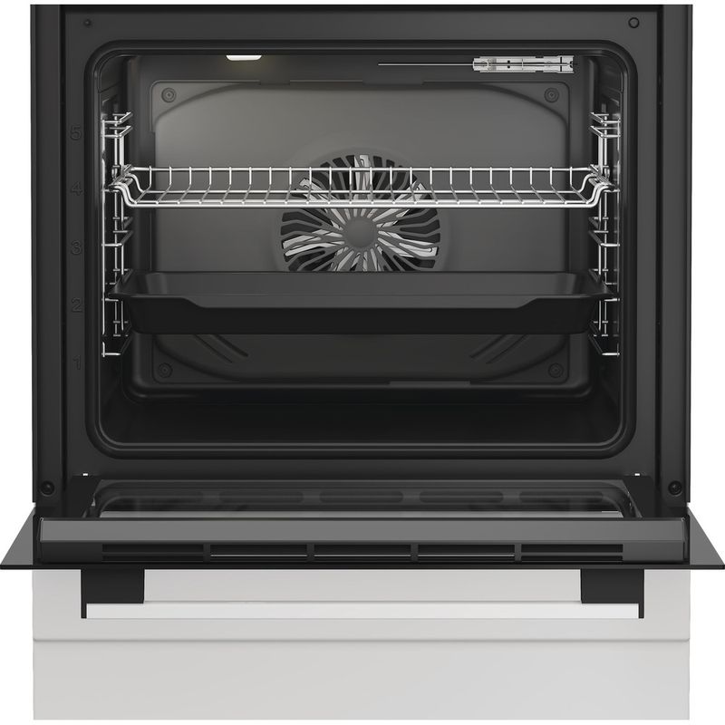 Indesit-Kuchenka-I6G5KCW-Biel-Gazowy-Lifestyle-frontal-open