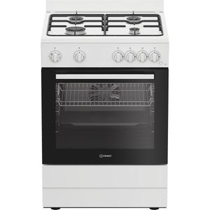 Indesit-Kuchenka-I6G5KCW-Biel-Gazowy-Frontal