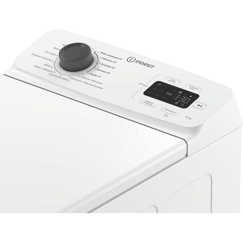 Indesit-Pralka-Wolnostojące-TI5513EGMTPL-Biel-Ładowana-od-gory-C-Lifestyle-control-panel