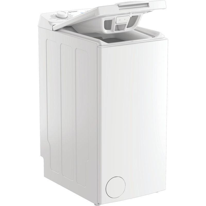Indesit-Pralka-Wolnostojące-TI612EPGPL-Biel-Ładowana-od-gory-B-Perspective-open