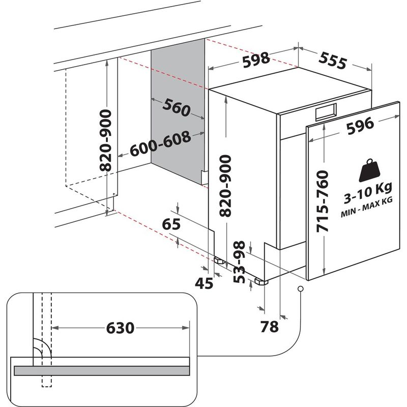 Whirlpool-Zmywarka-Do-zabudowy-WH7IC15B4MP-Zintegrowane-C-Technical-drawing