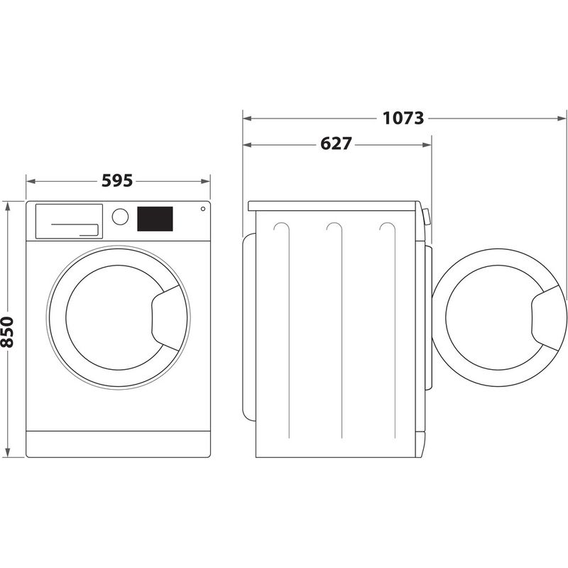 Whirlpool-Pralka-Wolnostojące-FFB9489WWBPL-Biel-Ładowany-od-frontu-A-Technical-drawing
